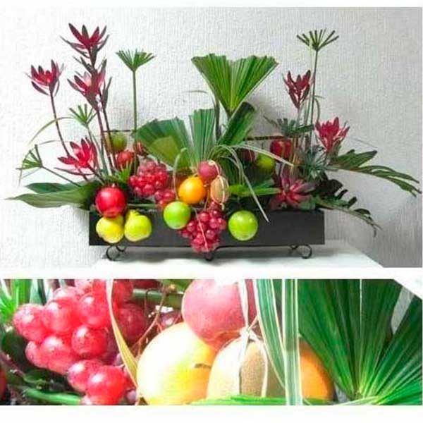 Arreglo Floral con Frutas